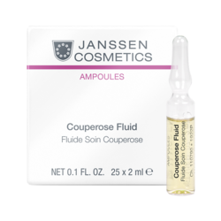 Janssen 1922M Couperose Fluid - Сосудоукрепляющий концентрат для кожи с куперозом (в ампулах), 3х2 мл