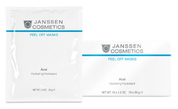 Janssen 8388P Acai Hydrating - Альгинатная anti-age маска с ягодами асаи, 10 x 30 г