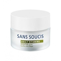 Sans Soucis Daily Vitamins Sensitive Detox Gentle 24-h Care - Витаминизирующий детокс-крем  24-часового ухода, 50 мл