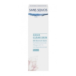 Sans Soucis Aqua Clear skin Beauty Balm cream , SPF 15 Natural - ВВ крем, SPF 15 натуральный, 40 мл.