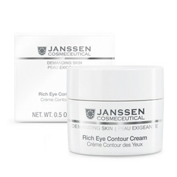 Janssen 0061 Demanding Skin Rich Eye Contour Cream - Питательный крем для кожи вокруг глаз, 15 мл