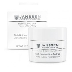 Janssen 0010 Demanding Skin Rich Nutrient Skin Refiner - Обогащенный дневной питательный крем (SPF-4), 50 мл