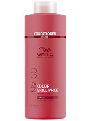 Wella Invigo Color Brilliance - Бальзам-уход для защиты цвета окрашенных жестких волос, 1000 мл