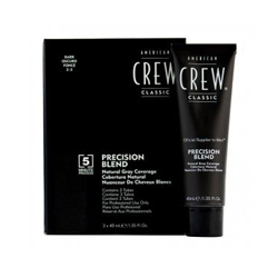 American Crew Precision Blend - Краска для седых волос темный оттенок 2/3, 3*40 мл