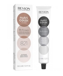 Revlon Professional Nutri Color Filters - Прямой краситель без аммиака 821 Серебристо-бежевый, 100 мл