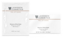 Janssen P-834P Botanica White Mask - Осветляющая моделирующая маска, 10 x 30 г
