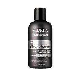 Redken Silver Charge - Укрепляющий шампунь для нейтрализации желтизны седых и осветленных волос, 300 мл