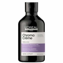 L'Oreal Professionnel Serie Expert Chroma Creme Shampoo - Шампунь-крем с фиолетовым пигментом для нейтрализации желтизны очень светлых волос, 300 мл