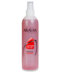 Aravia Professional - Лосьон для подготовки кожи перед депиляцией с экстрактами мяты и березы, 300 мл