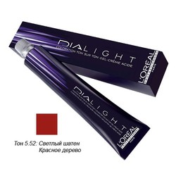 L'Oreal Professionnel Dialight - Краска для волос Диалайт 5.52 Светлый шатен красное дерево перламутровый 50 мл