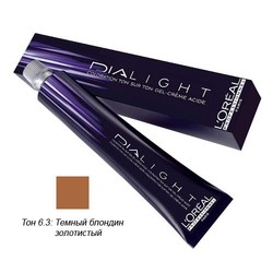 L'Oreal Professionnel Dialight - Краска для волос Диалайт 6.3 Темный блондин золотистый  50 мл
