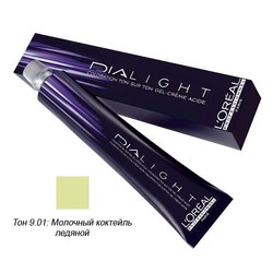 L'Oreal Professionnel Dialight - Краска для волос Диалайт 9.01 Молочный коктейль ледяной 50 мл