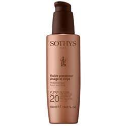 Sothys Protective Fluid Face And Body SPF20 Moderate Protection UVA-UVB - Молочко для лица и тела, 150 мл