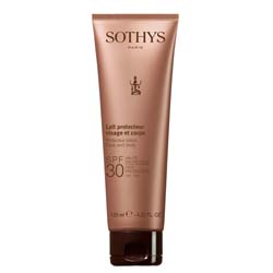 Sothys Protective Lotion Face And Body SPF30 High Protection UVA-UVB - Эмульсия с SPF30 для лица и тела, 125 мл